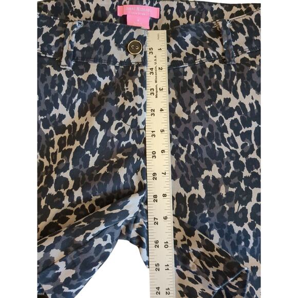 Isaac Mizrahi New York Women's Stretch Leopard Print Shorts Chino Size 4 - Picture 6 of 9